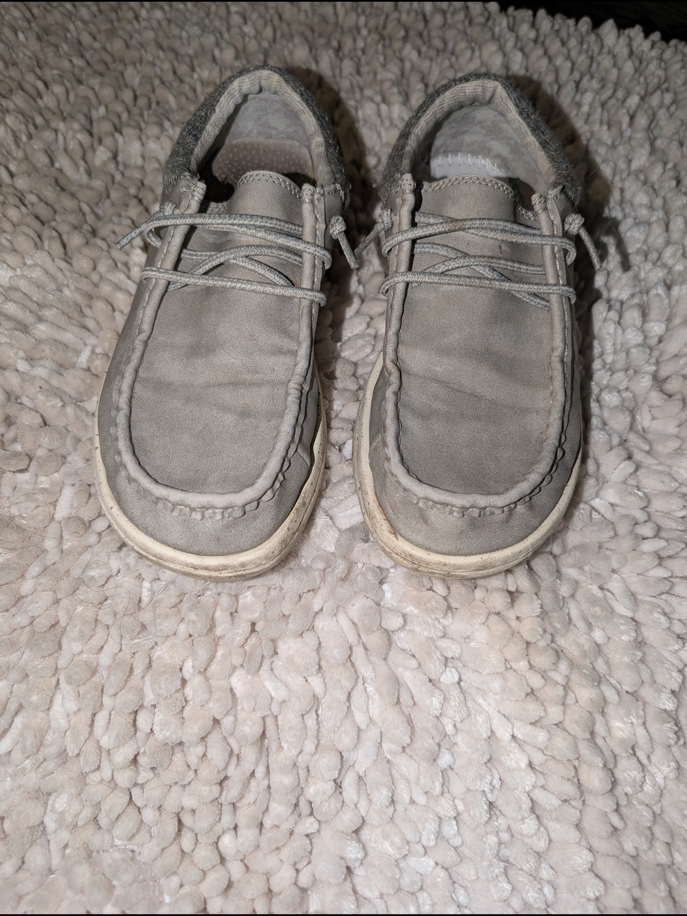 HEY DUDE Slip-On Shoes in Light Gray